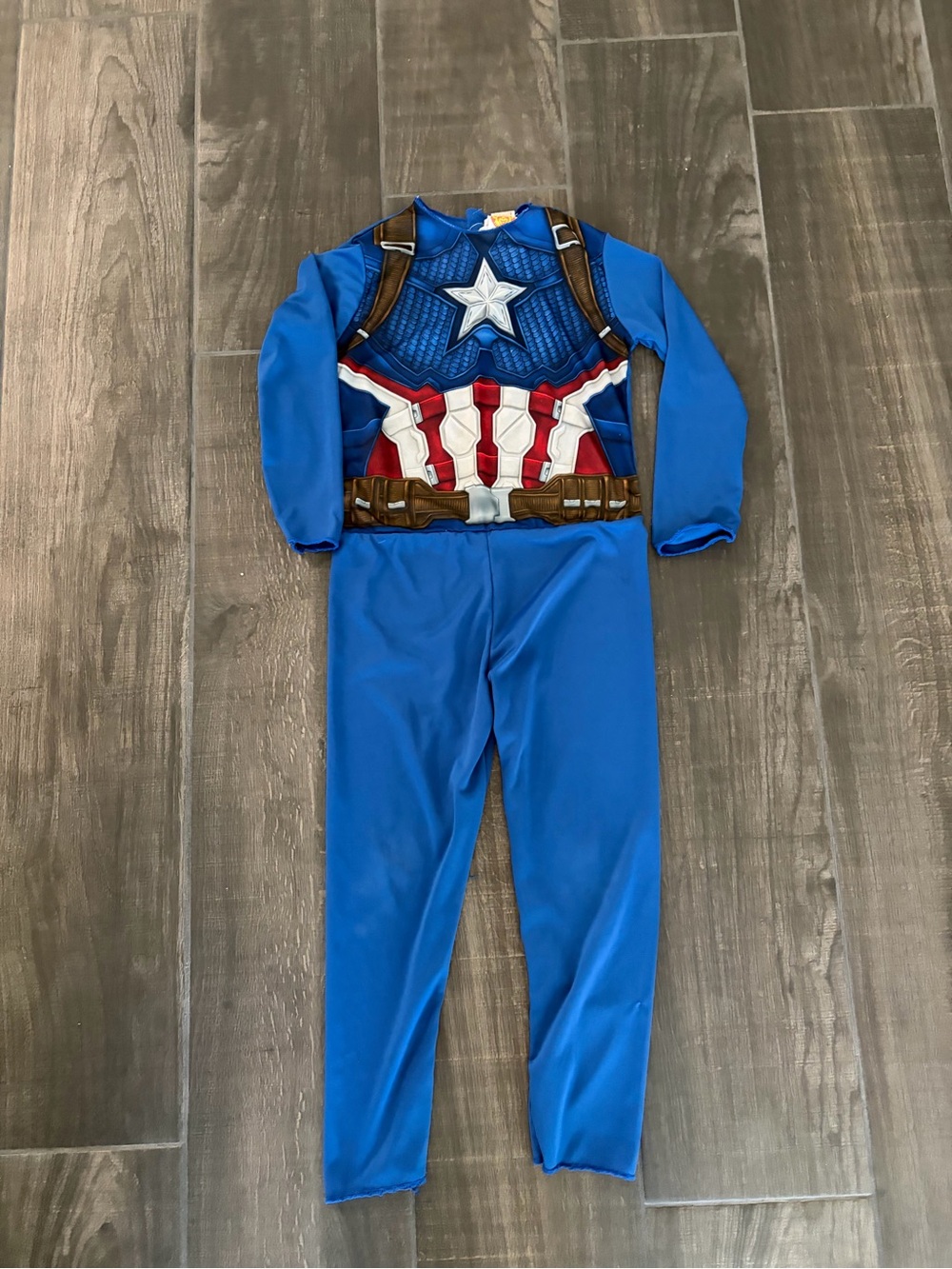 Kids Blue Captain America -Inspired Superhero Costume- kids small
